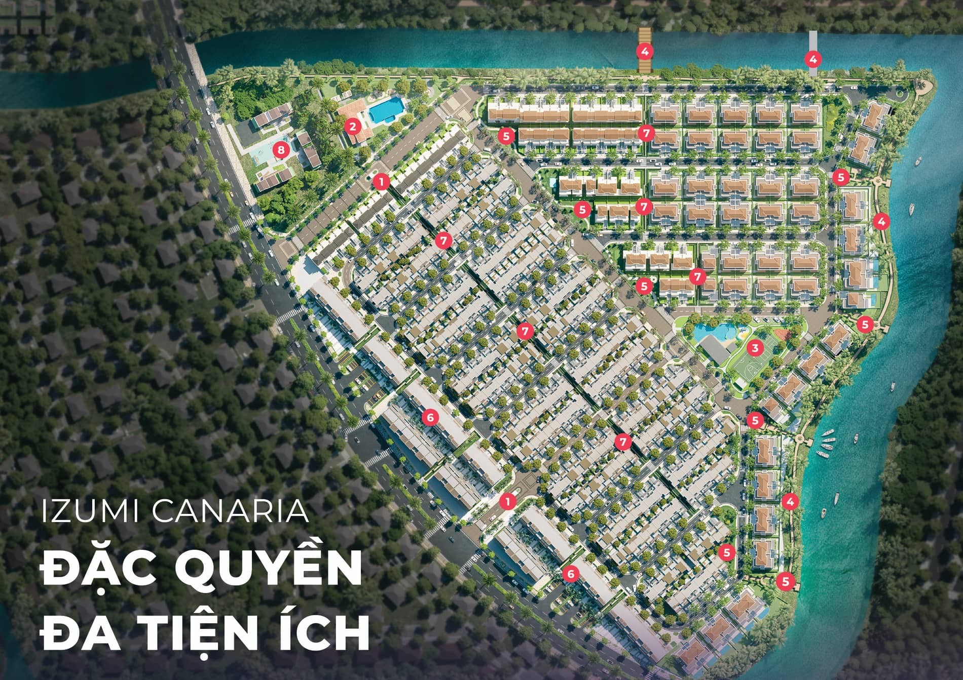 Mặt bằng tổng thể dự án Izumi Canaria Nam Long
